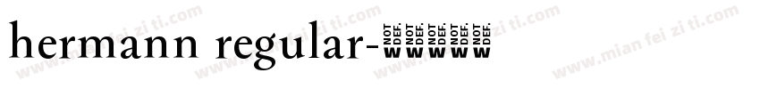 hermann regular字体转换